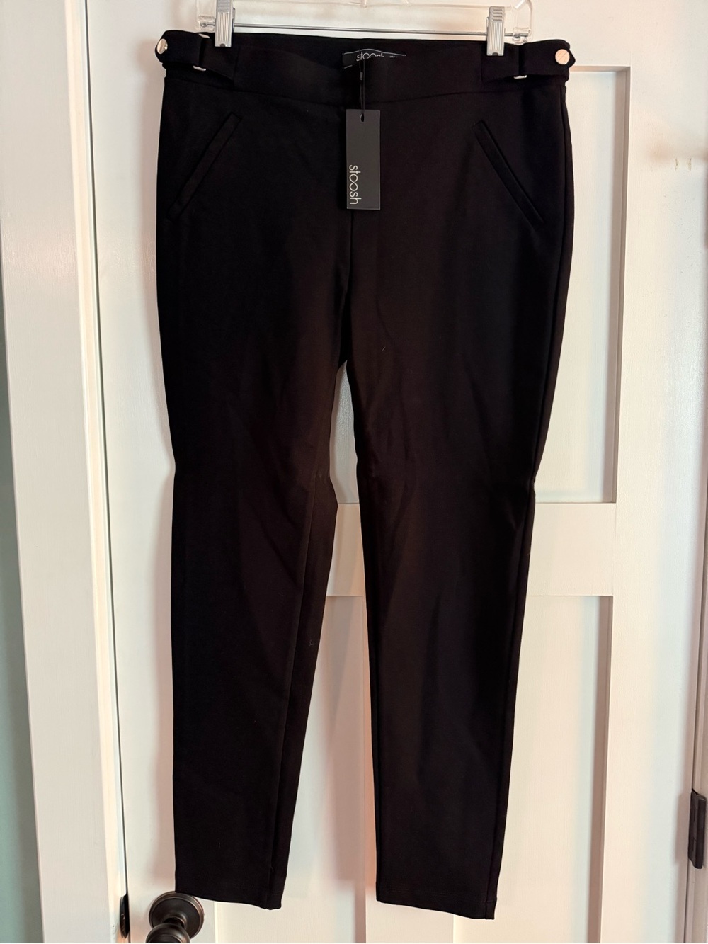 Stoosh Black Skinny Dress Pants for Women
